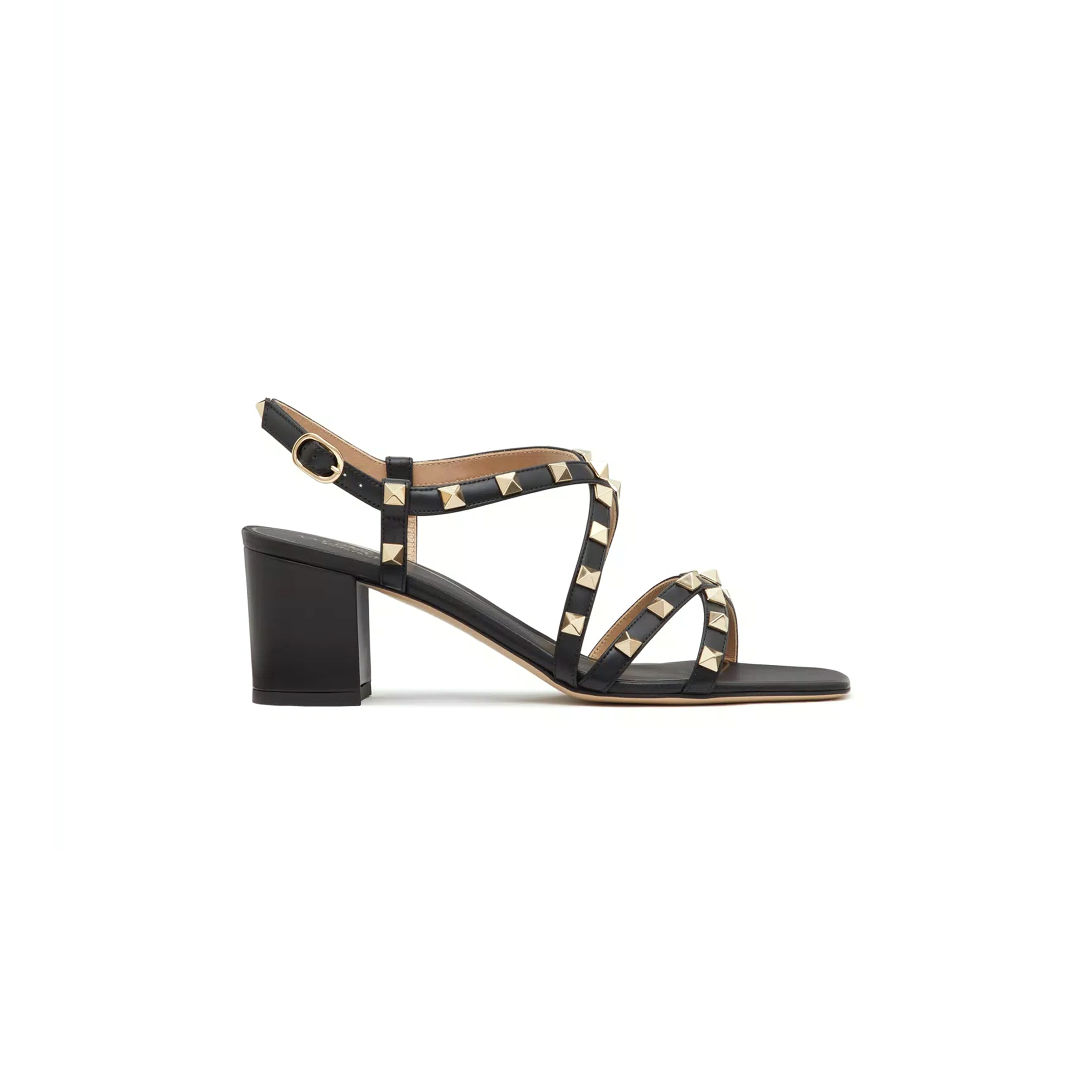 VALENTINO ROCKSTUD CALFSKIN SANDAL WITH STRAPS 60MM 5W2S0HR7VOD_0NO
